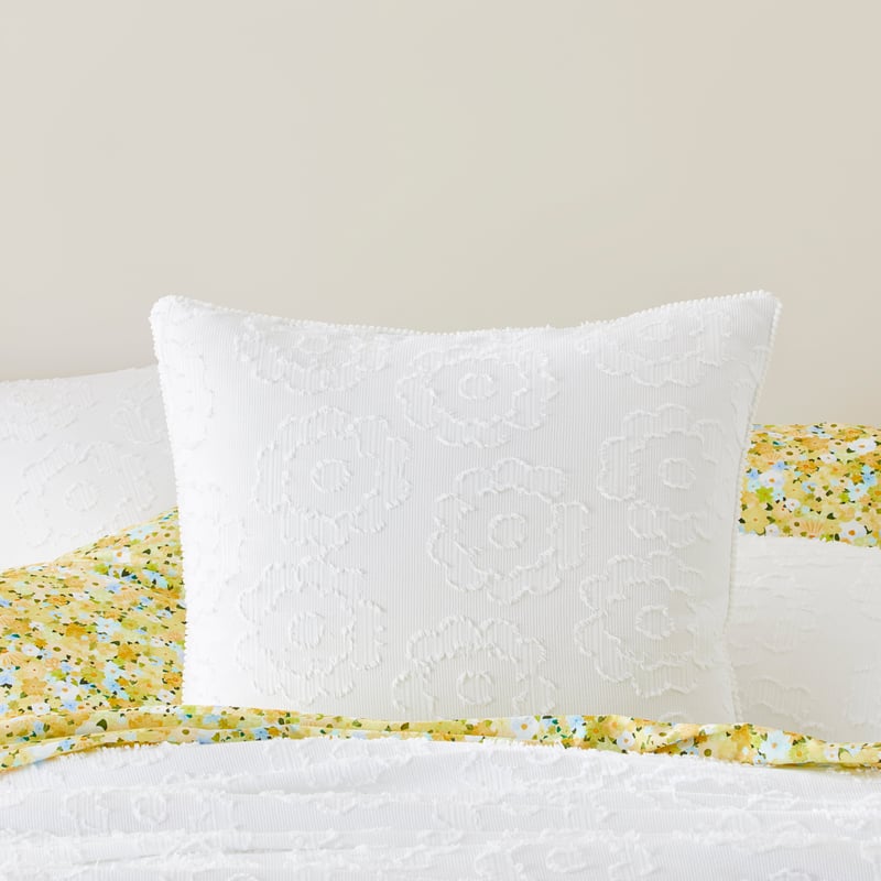 Sophia White Jacquard Quilt Cover Separates