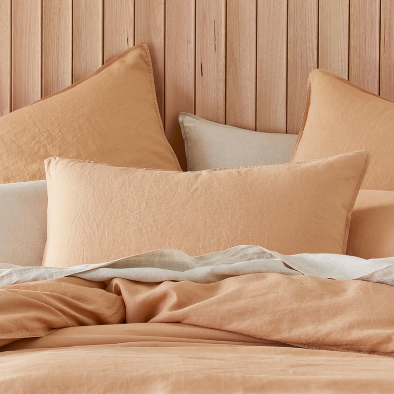 Vintage Washed Linen Egg Shell Pillowcases