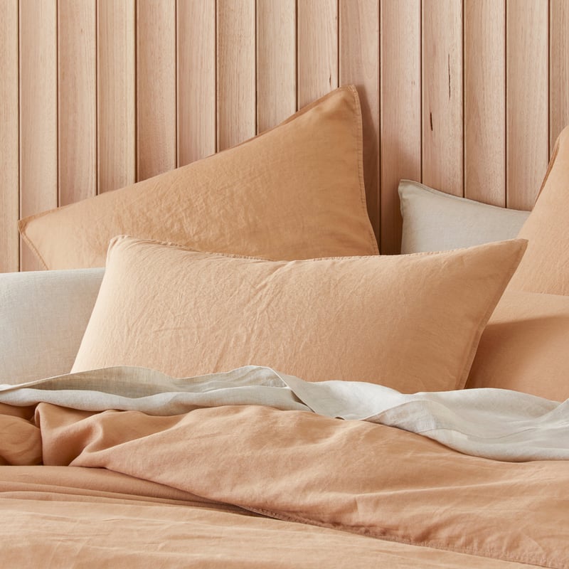 Vintage Washed Linen Egg Shell Pillowcases