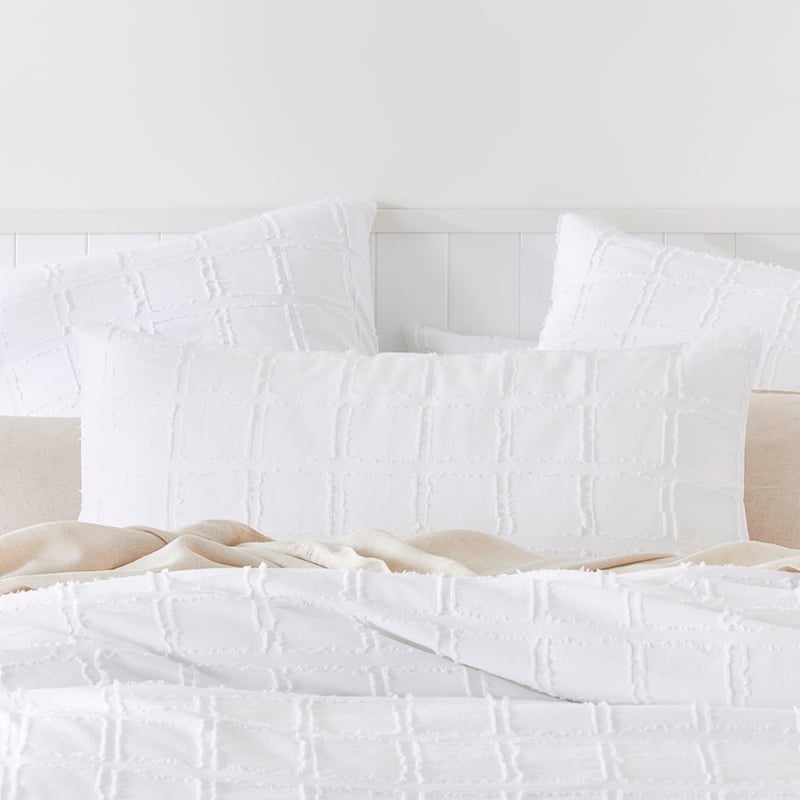 Pasquale White Linen Cotton Pillowcases