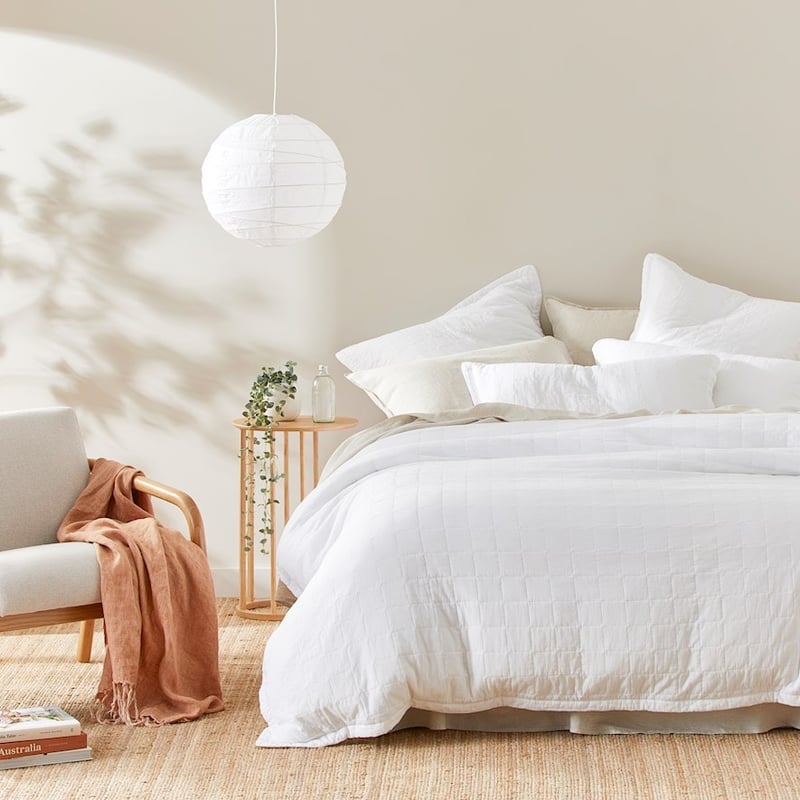 Mosman White Quilted Pillowcases