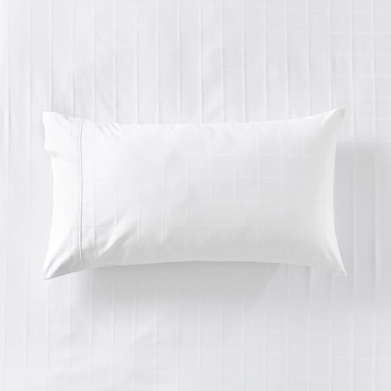 Worlds Softest Cotton White Grid Pillowcases