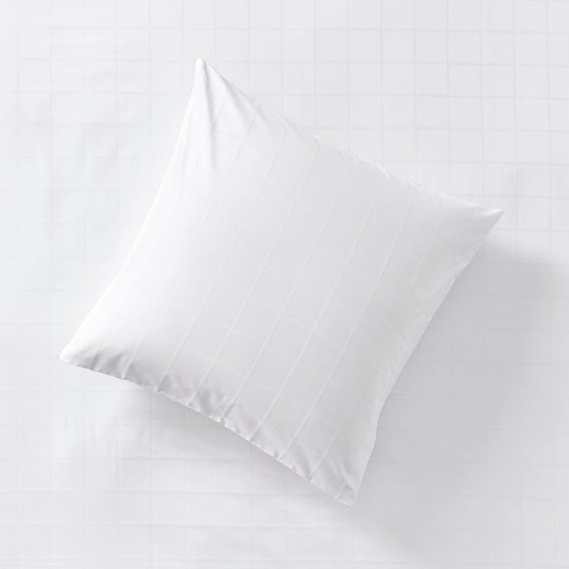 Worlds Softest Cotton White Grid Pillowcases