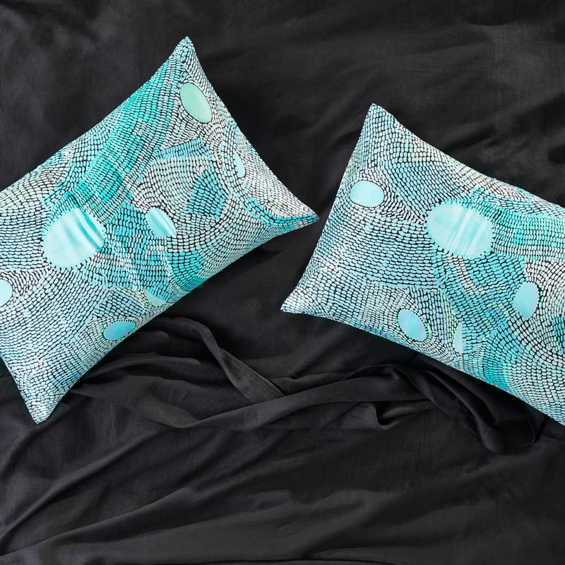 Miimi + Jiinda Lowanna Pure Silk Printed Pillowcases