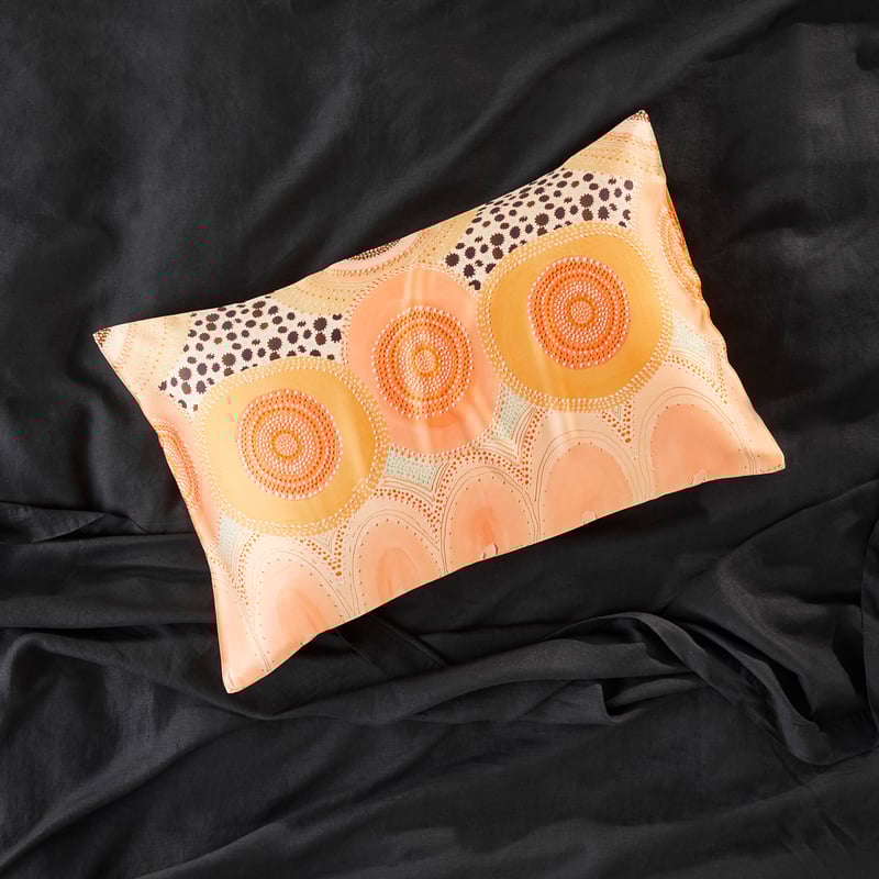 Miimi + Jiinda Jagun Pure Silk Printed Pillowcase
