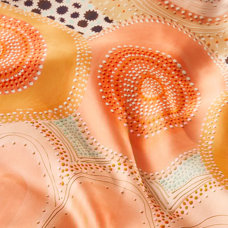 Miimi + Jiinda Jagun Pure Silk Printed Pillowcase