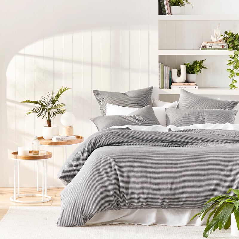 Cove Off White & Onyx Stripe Pillowcases