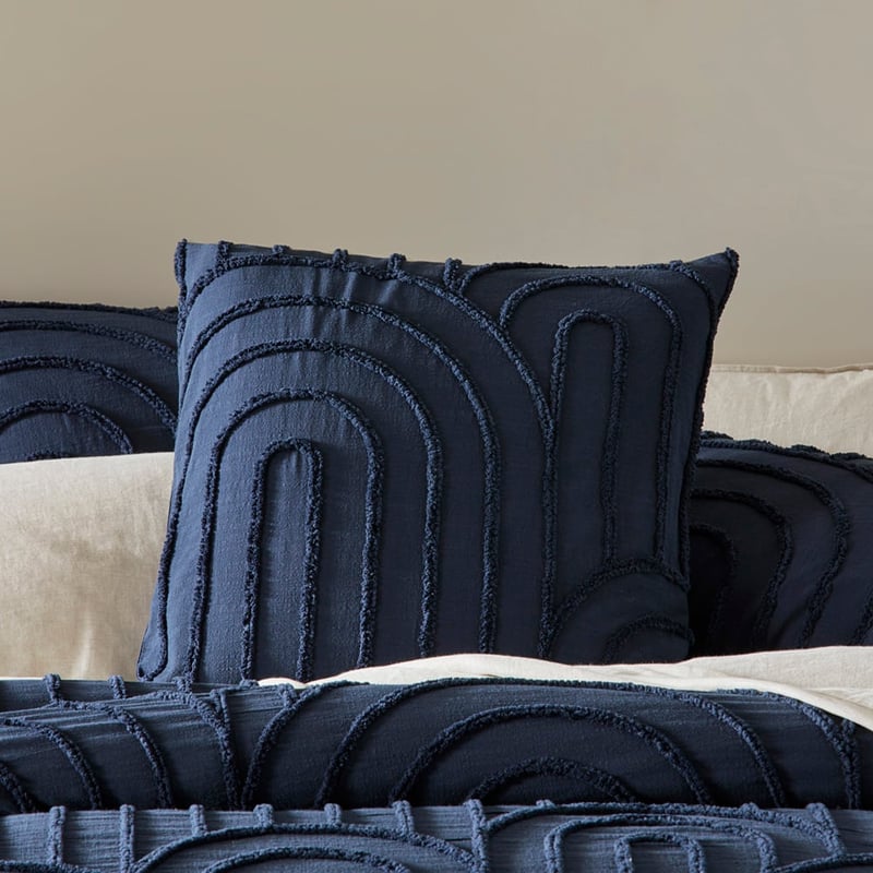 Archie Navy Tufted Pillowcases