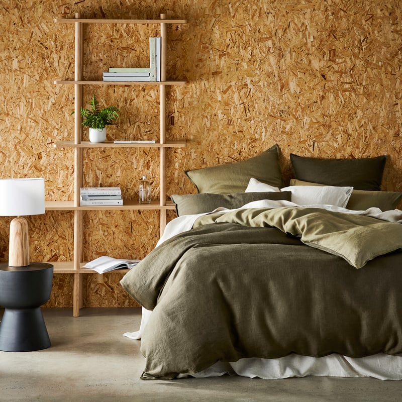 Hemp Deep Olive Quilt Cover Separates