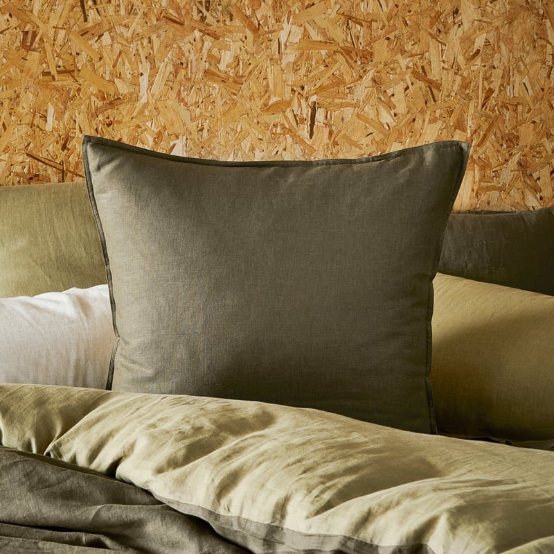 Hemp Deep Olive Quilt Cover Separates