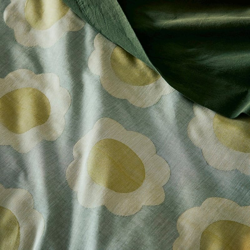 Flowerburst Green Quilt Cover Set + Separates