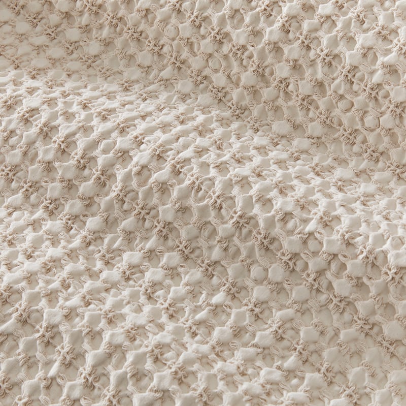 Ren Waffle Oatmeal Quilt Cover Separates