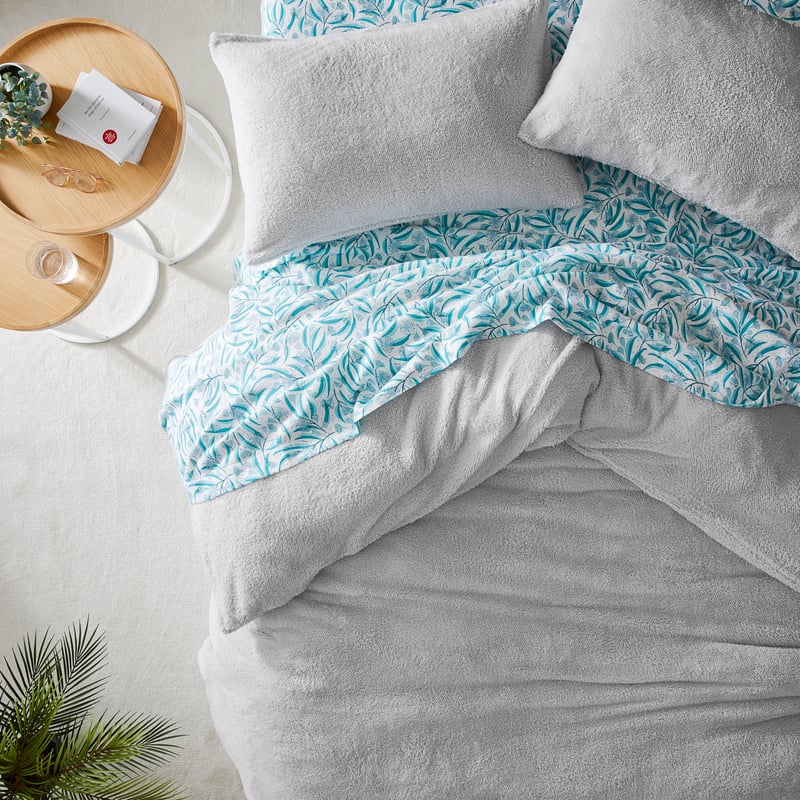 Sherpa Grey Quilt Cover Set + Separates