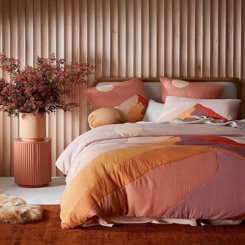 Maus Haus Pink Mountain Quilted Quilt Cover Separates