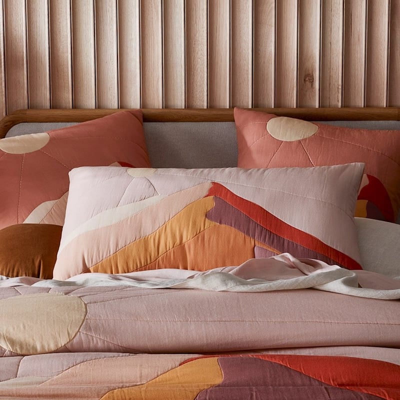 Maus Haus Pink Mountain Quilted Quilt Cover Separates