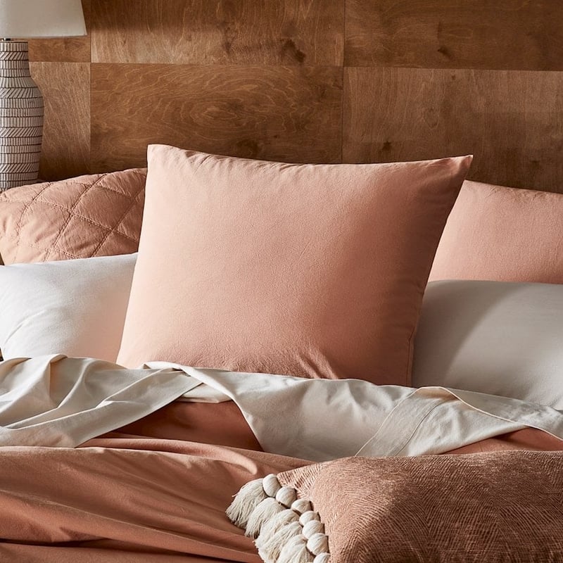 Manhattan Waffle Misty Rose Quilt Cover Set + Separates