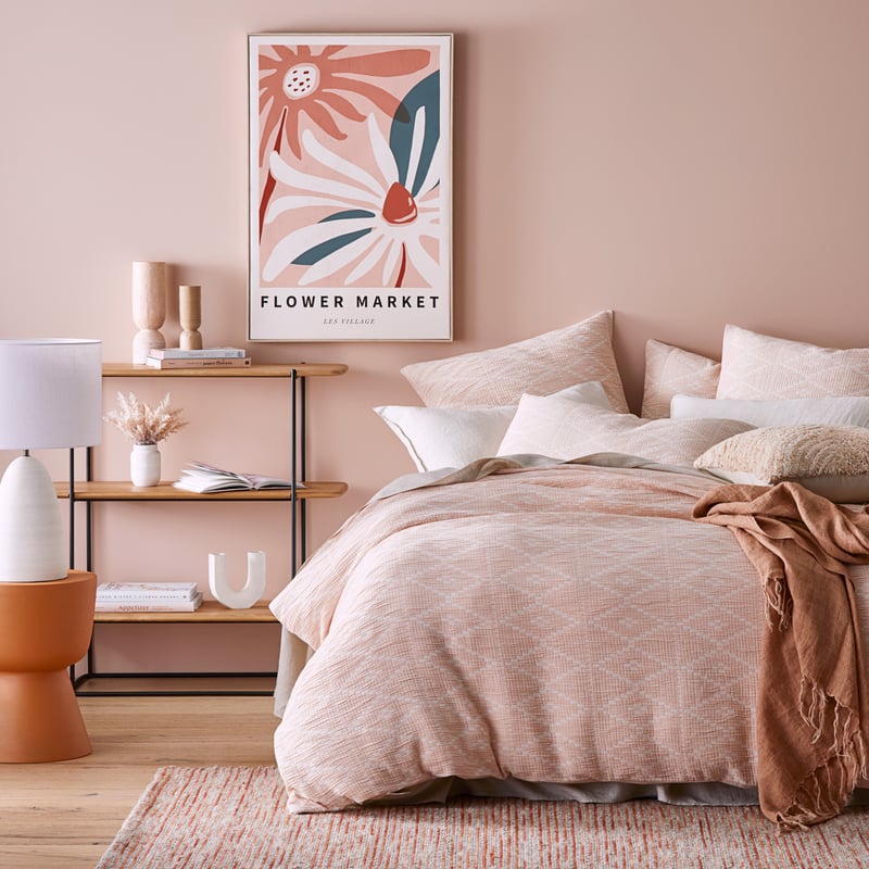 Molly Soft Pink Matelasse Quilt Cover Separates