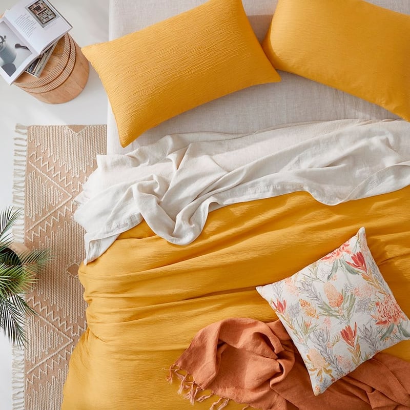 Zanthea Mustard Quilt Cover Separates