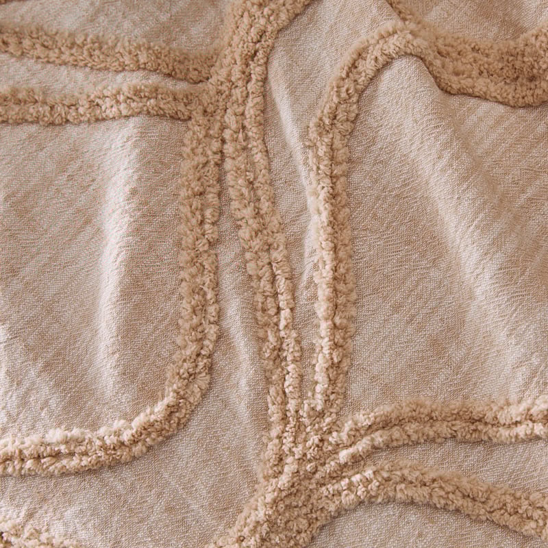 Tara Soft Clay Tufted Quilt Cover Separates