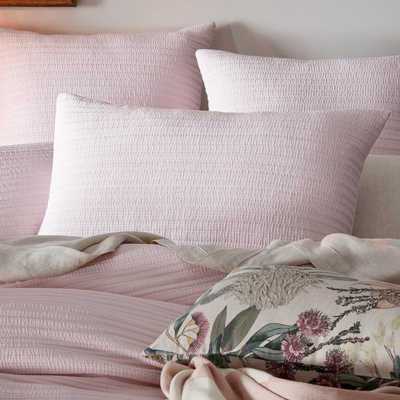 Hayman Soft Pink Quilted Quilt Cover Separates