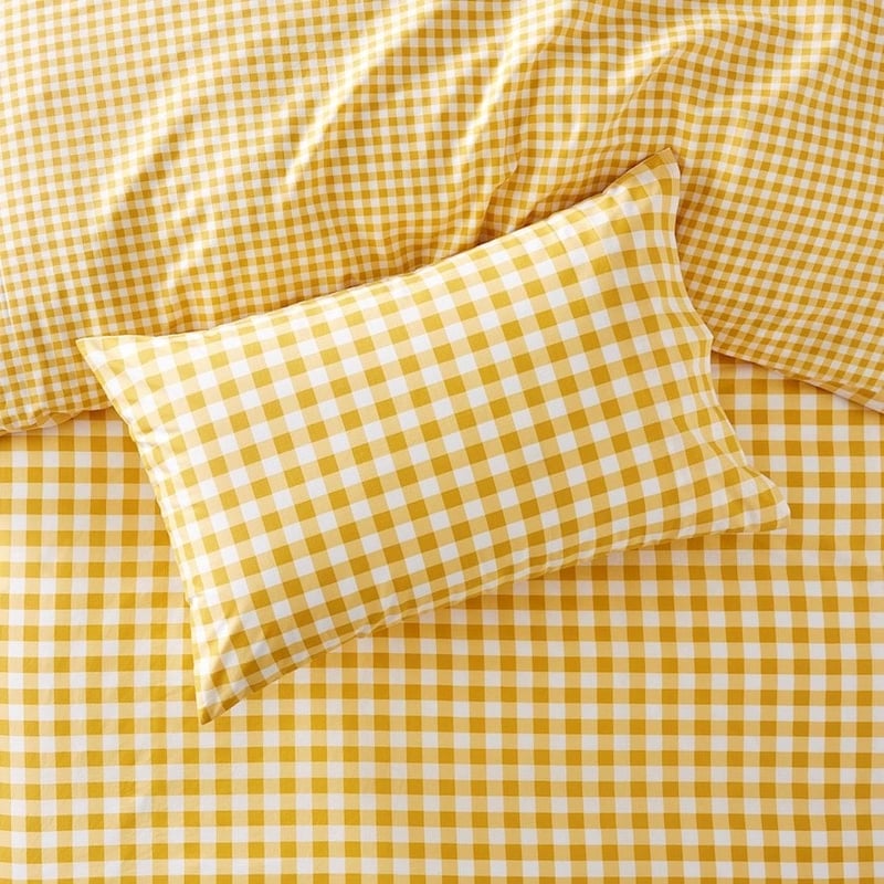 Rory Mustard Quilt Cover Set + Separates