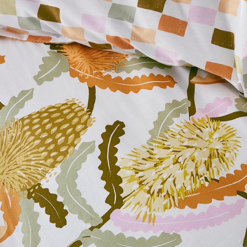 Banksia Multi Bloom Quilt Cover Set + Separates