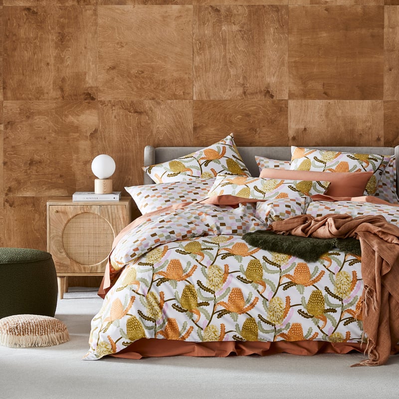 Banksia Multi Bloom Quilt Cover Set + Separates
