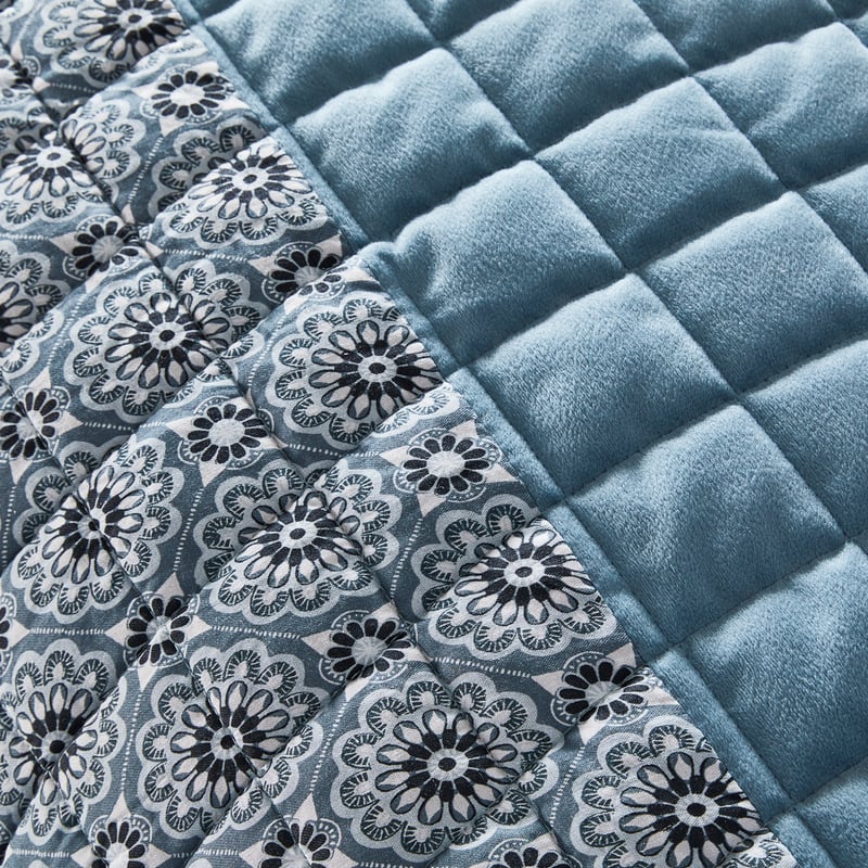 Astrid Navy Quilted Quilt Cover Separates