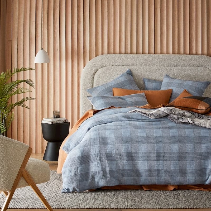 Maxi Navy Matelasse Quilt Cover Separates