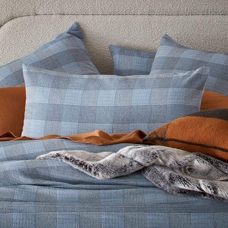 Maxi Navy Matelasse Quilt Cover Separates