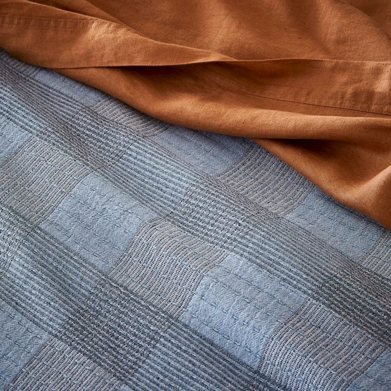 Maxi Navy Matelasse Quilt Cover Separates