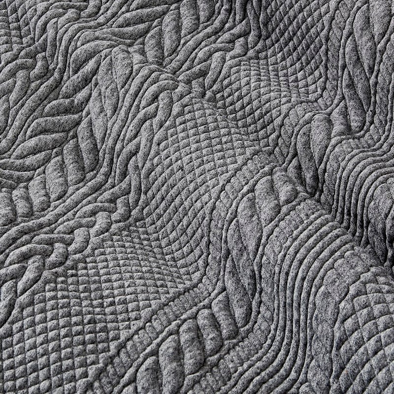 Cable Black Marble Jersey Quilt Cover Separates