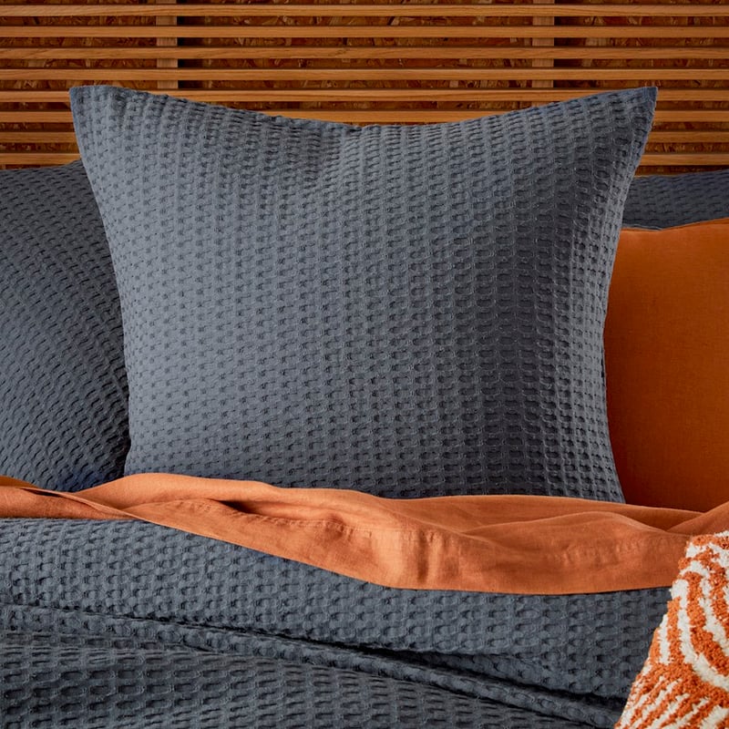 Mark Tuckey Storm Blue Byron Waffle Quilt Cover Separates