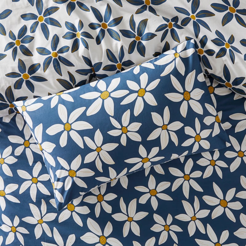 Lenni Navy Quilt Cover Set