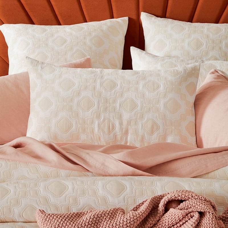 Arabella Natural Jacquard Quilt Cover Separates