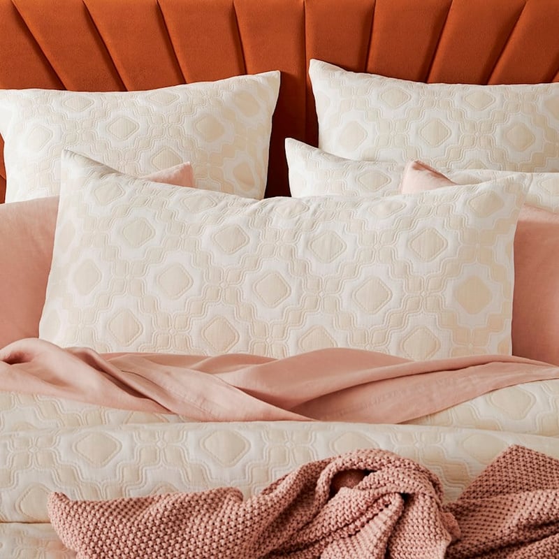 Arabella Natural Jacquard Quilt Cover Separates