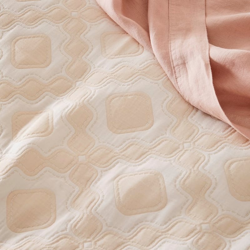 Arabella Natural Jacquard Quilt Cover Separates