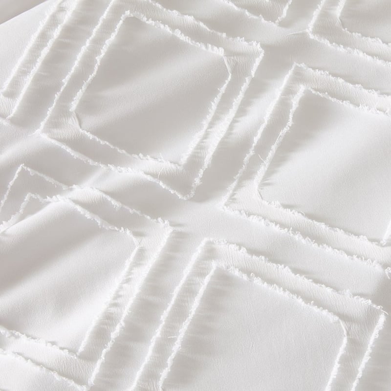 Kennedy White Quilt Cover Set + Separates