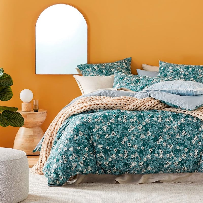 Cypress Bloom Green Quilt Cover Set + Separates