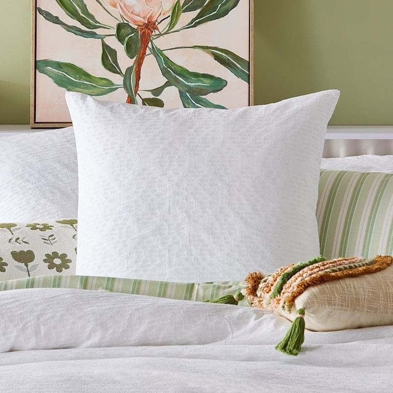Finley White Matelasse Quilt Cover Separates