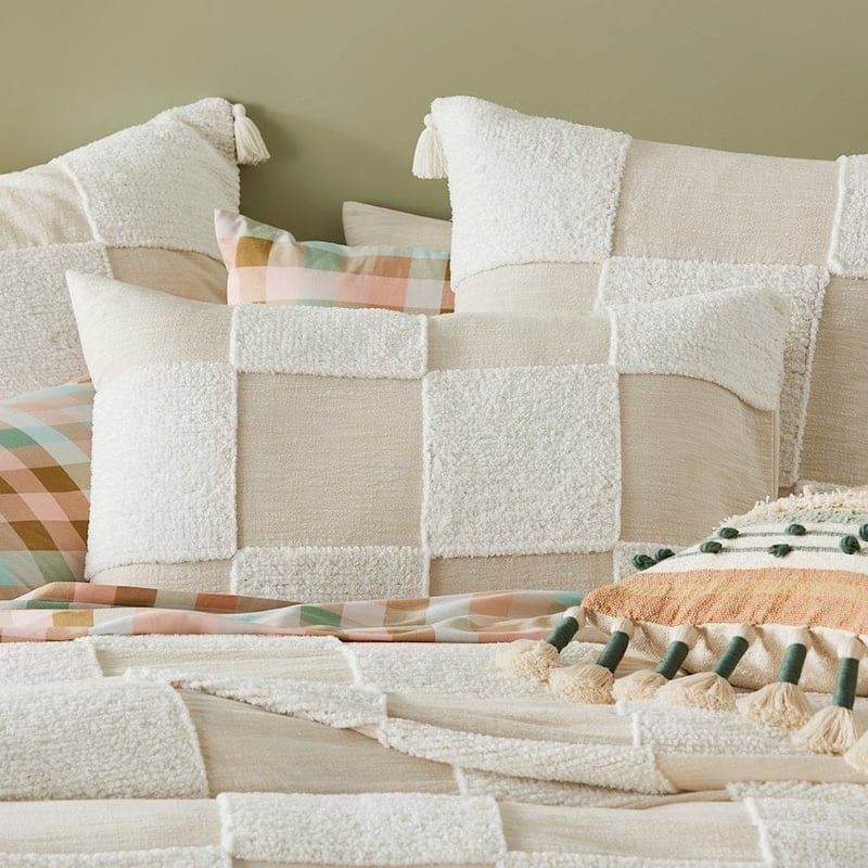 Hallie White Chenille Quilt Cover Separates