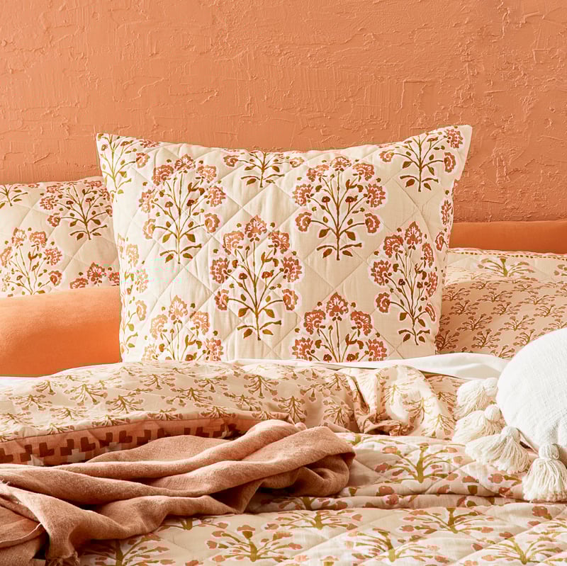 Sun-Kissed Clay Quilted Pillowcases
