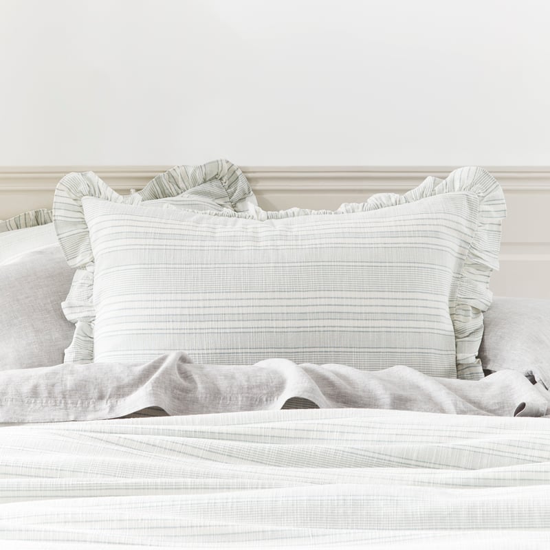 Heidi Ruffle Blue Quilt Cover Separates