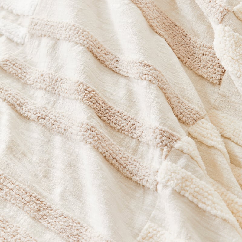 Bailey Natural Tufted Quilt Cover Separates