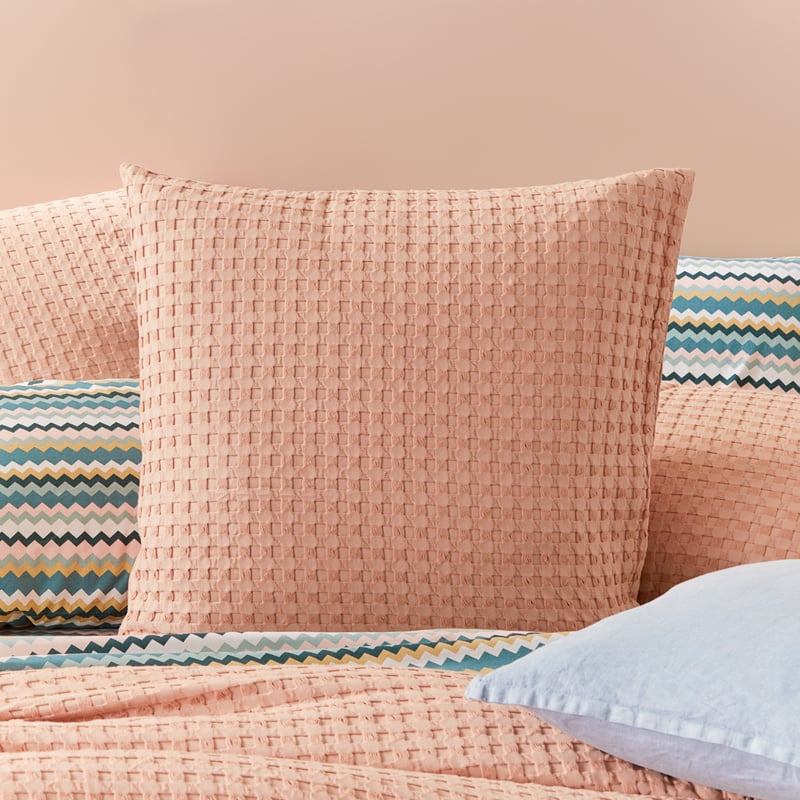Manhattan Waffle Misty Rose Quilt Cover Set + Separates