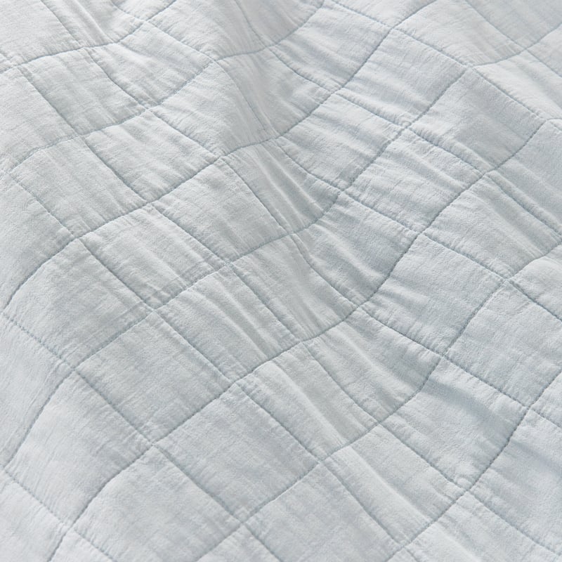 Mosman Soft Blue Quilted Quilt Cover Separates
