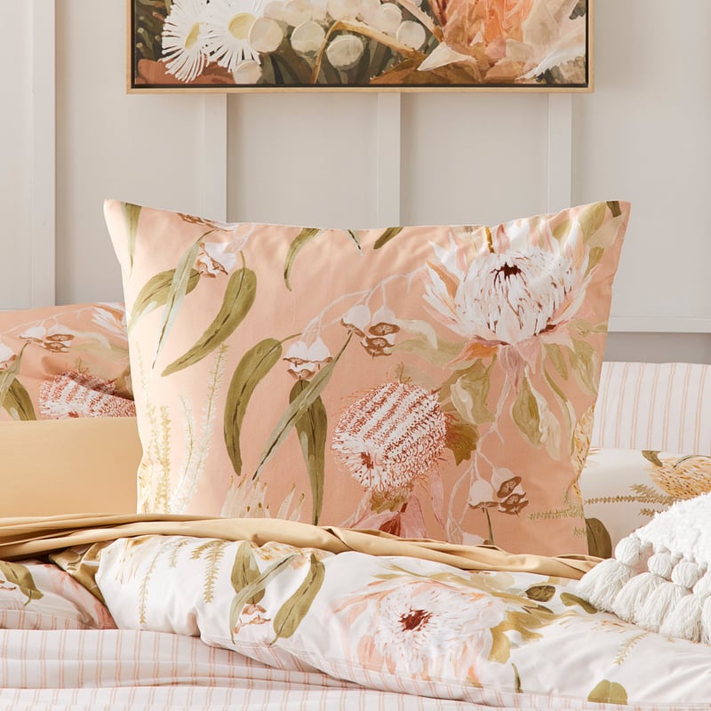 Banksia Fields Natural Quilt Cover Set + Separates
