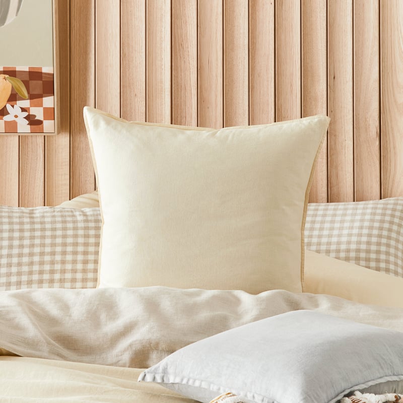 Vintage Washed Linen Vanilla Quilt Cover Separates