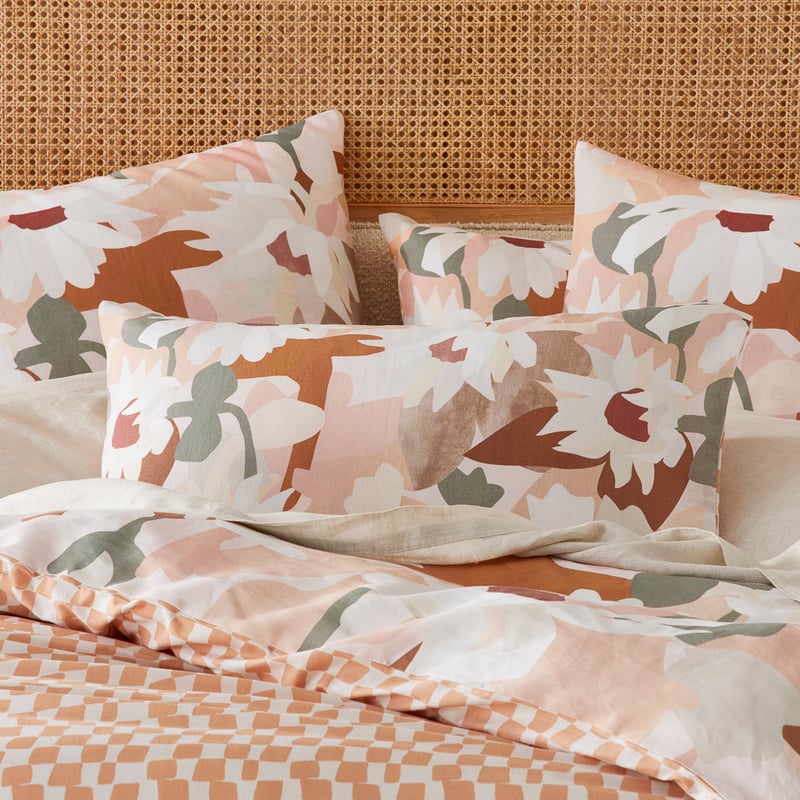 Kimmy Hogan Paper Daisies Whisper Pink Pillowcases
