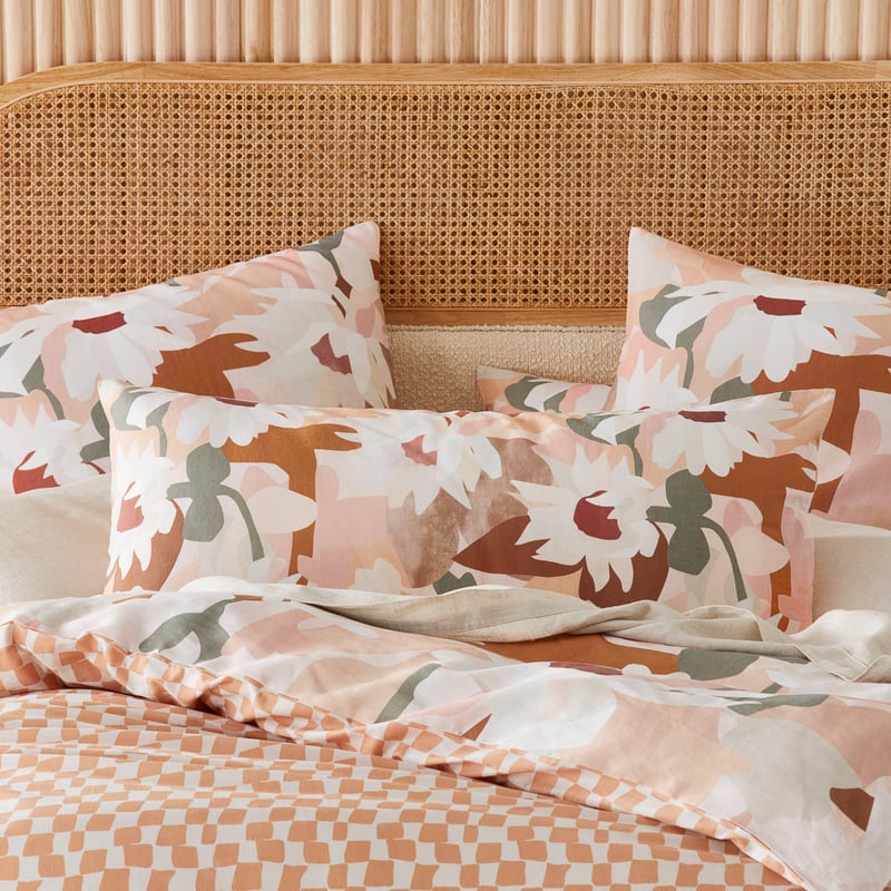 Kimmy Hogan Paper Daisies Whisper Pink Pillowcases